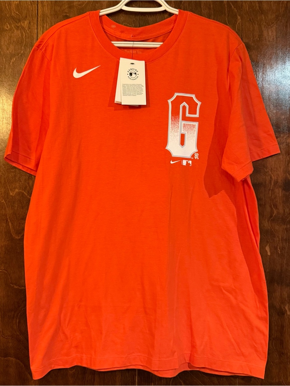 Nike SF Giants Yastrzemski #5 Orange MLB Tee Size Large NWT